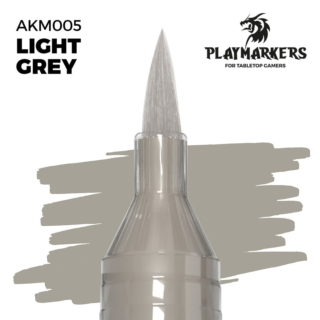AK Interactive Acrylic Paint Playmarkers For Tabletop Games Light Grey - AKM005