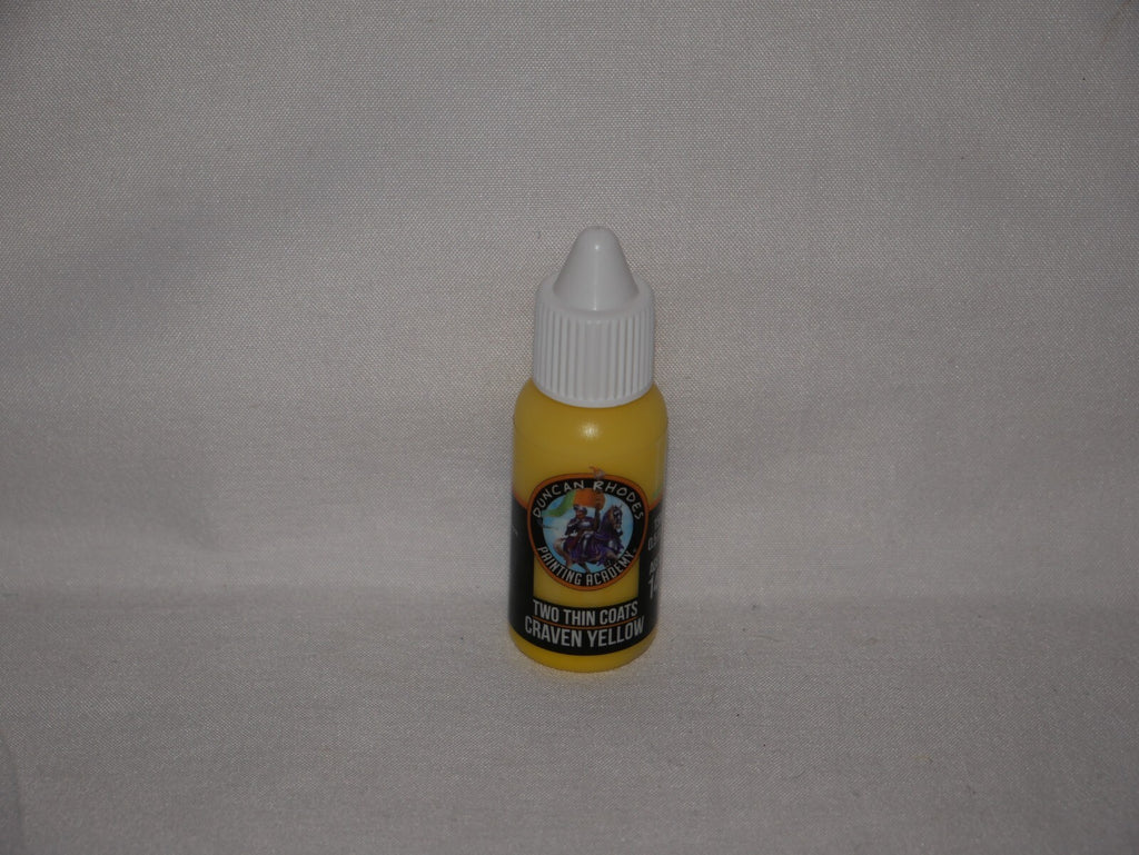 Duncan Rhodes Painting Academy 'Two Thin Coats' Graven Yellow 15ml Bottle 10101