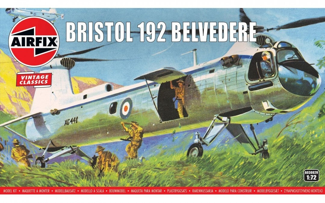 Airfix Vintage Classics 1:72 Scale Bristol 192 Belvedere Skill Level 2 - A03002V