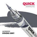 AK Interactive Acrylic Quick Gen Markers For Tabletop Wargaming Strong Grey - AKMQ020