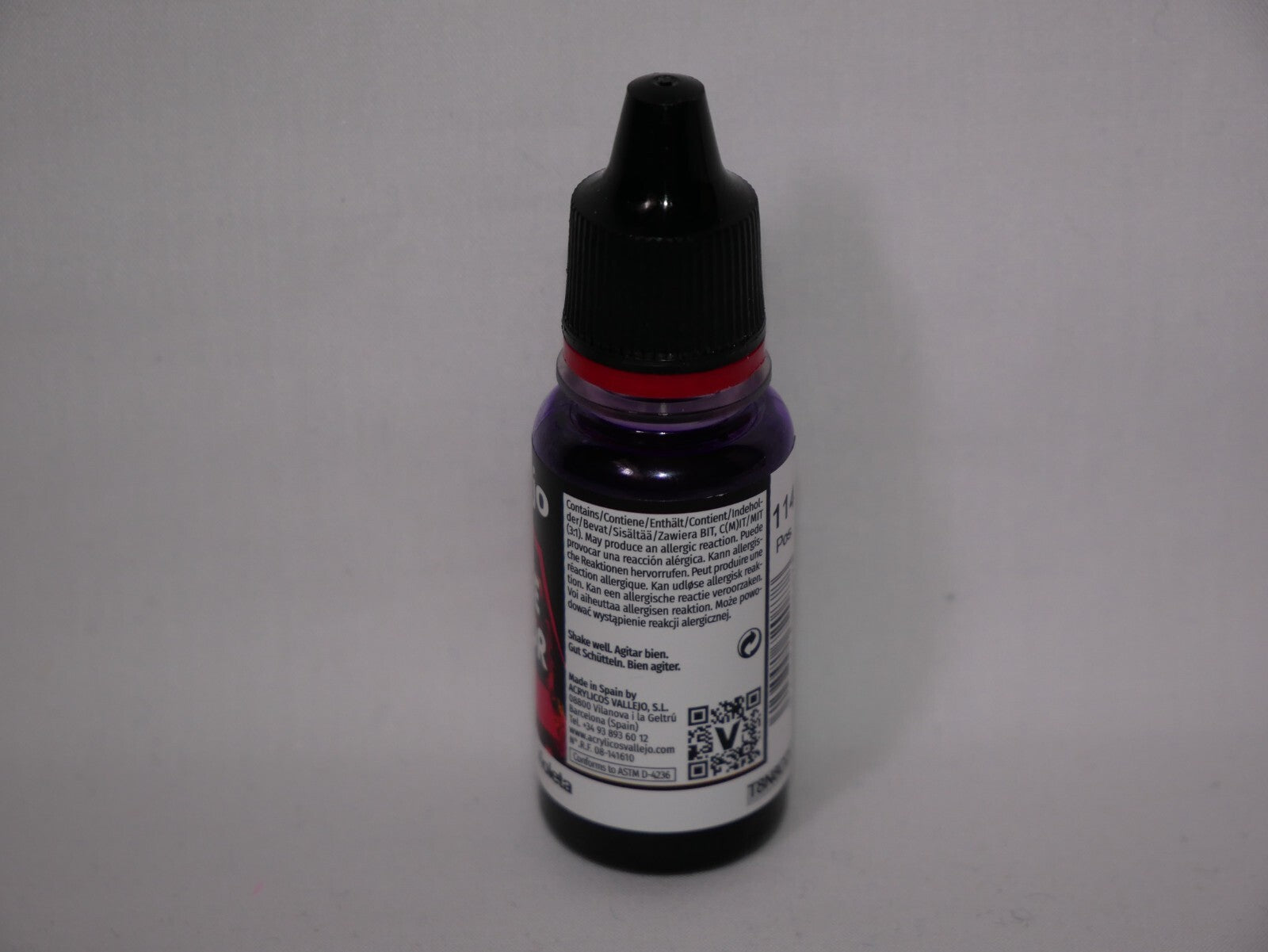 Vallejo Game Color Acrylic Ink Range Violet 18ml/0.6 fl oz Dropper Bottle 72.087