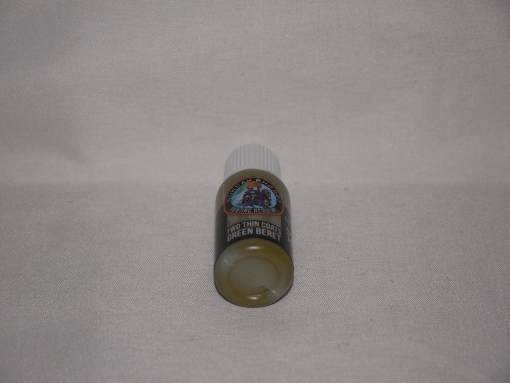Duncan Rhodes Painting Academy 'Two Thin Coats' Green Beret 15ml Bottle - 10081