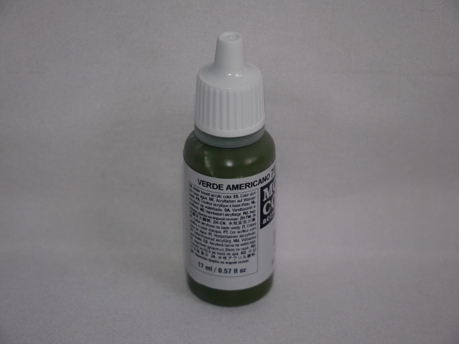 Vallejo Model Color US Dark Green Acrylic 17ml/0.57 fl oz Dropper Bottle  70.893