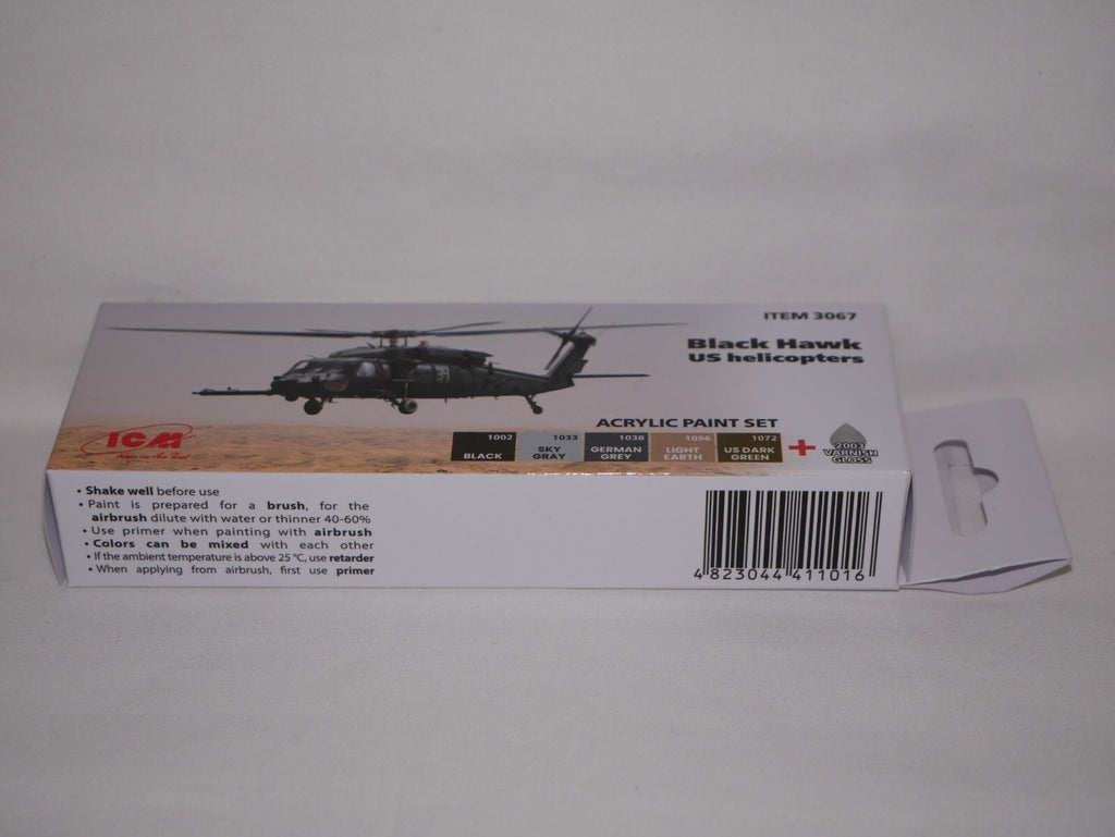 ICM Black Hawk US helicopters Model Kit 6 piece 12ml Acrylic Paints Set - 3067