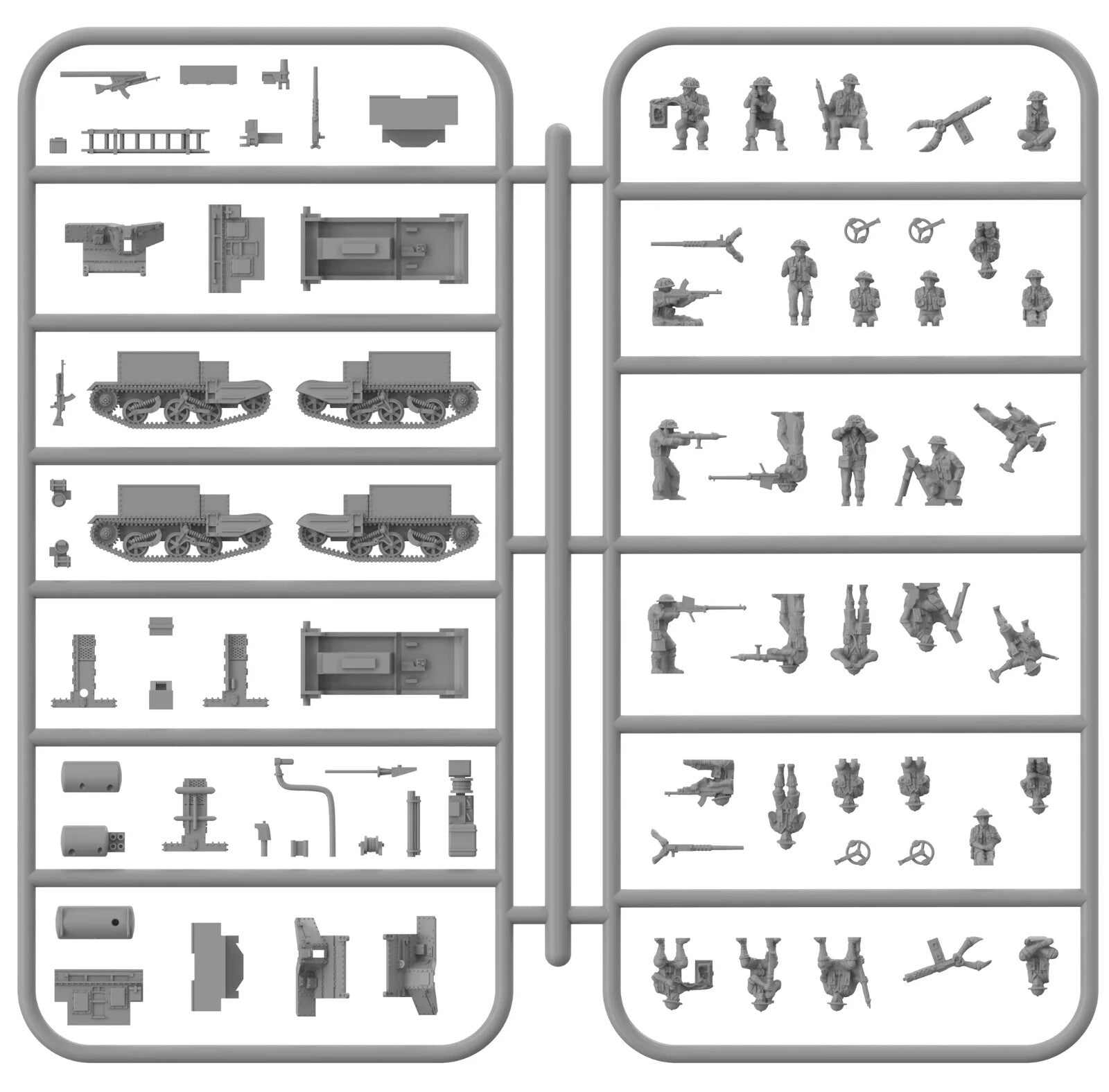 Victrix 1:144 Scale Universal Carrier With Europe & Desert Crew Options VG12031