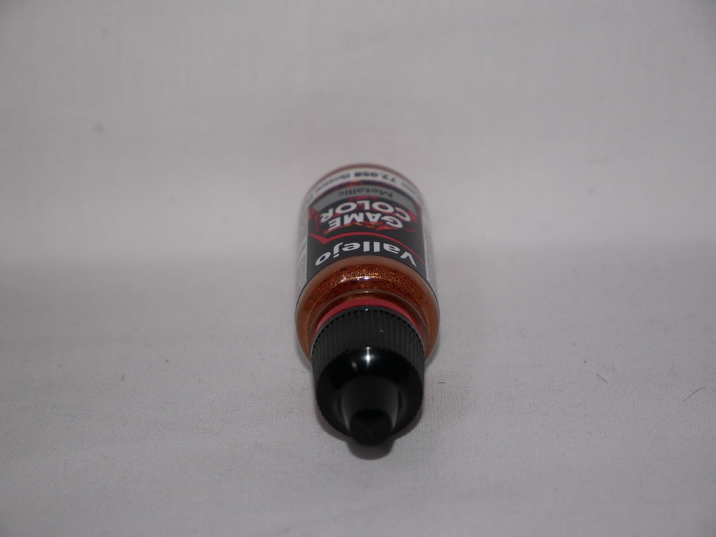Vallejo Game Color Acrylic Metallics Brassy Bronze 18ml Dropper Bottle - 72.058
