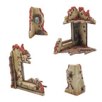 Warlord Games Konflikt 47 1:56 Scale Hard Plastic Ruined Buildings - 452000202