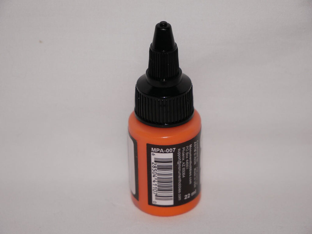 Monument Hobbies Pro Acryl Acrylic Paint Range Orange 22ml Twist Bottle MPA-007