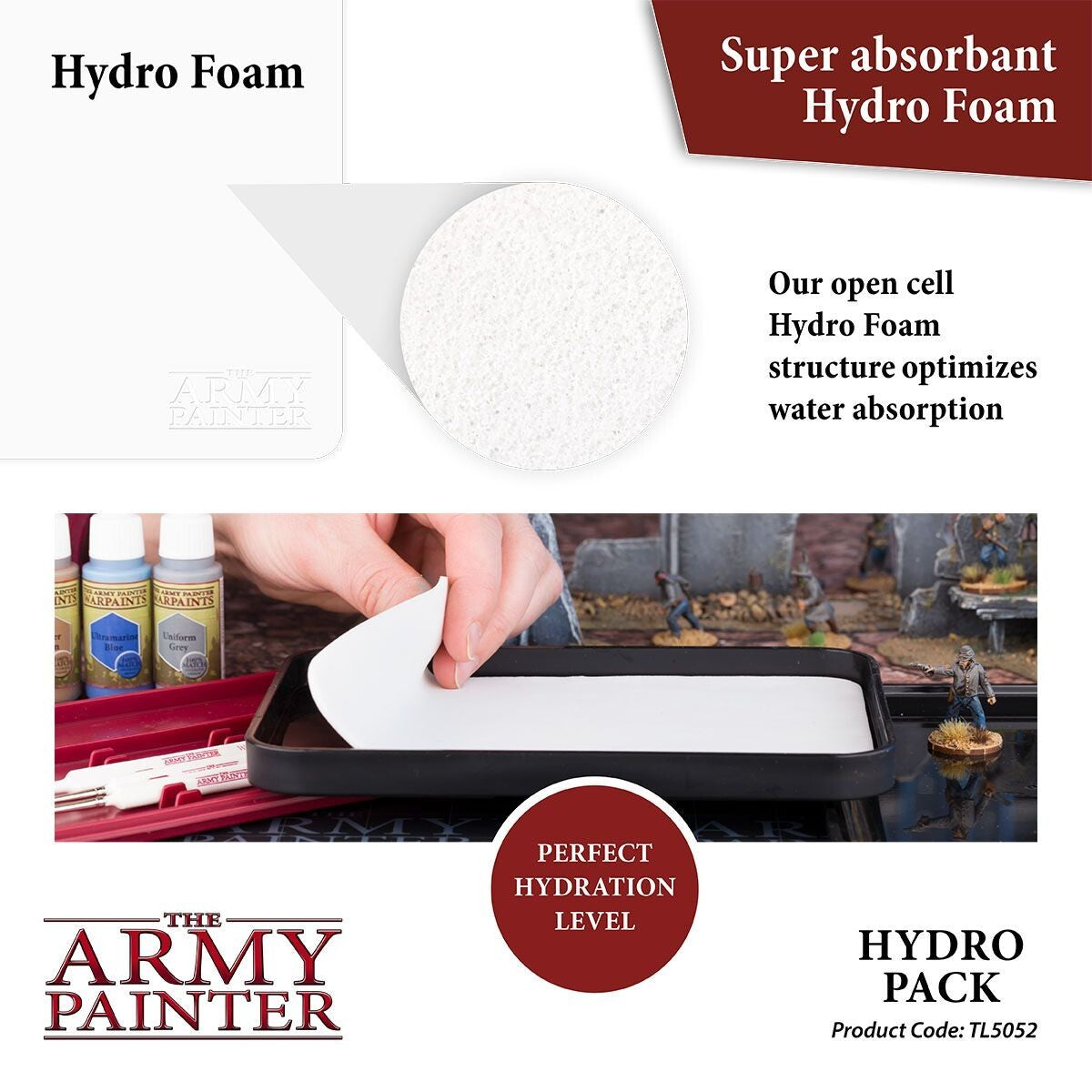 The Army Painter Miniature Wargaming Hydro Pack & Wet Palette Accessory - TL5052