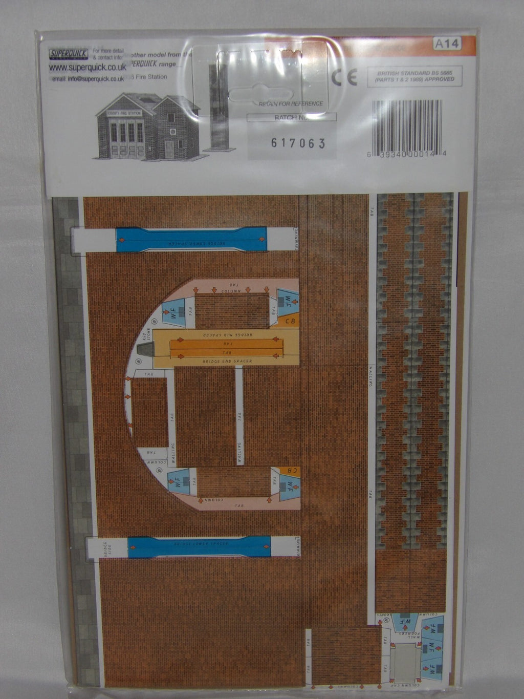 Superquick Model Kits 1:76 Scale Red Brick Bridge Tunnel Scaled For OO/HO SQA14