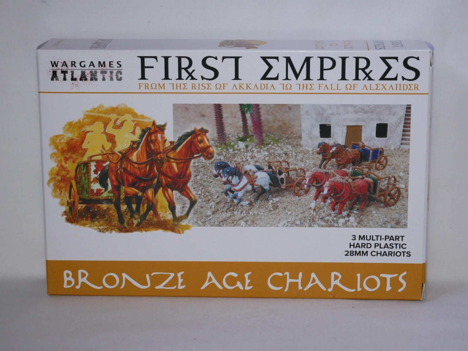 Wargames Atlantic First Empires 28mm Hard Plastic Bronze Age Chariots - WAAFE002