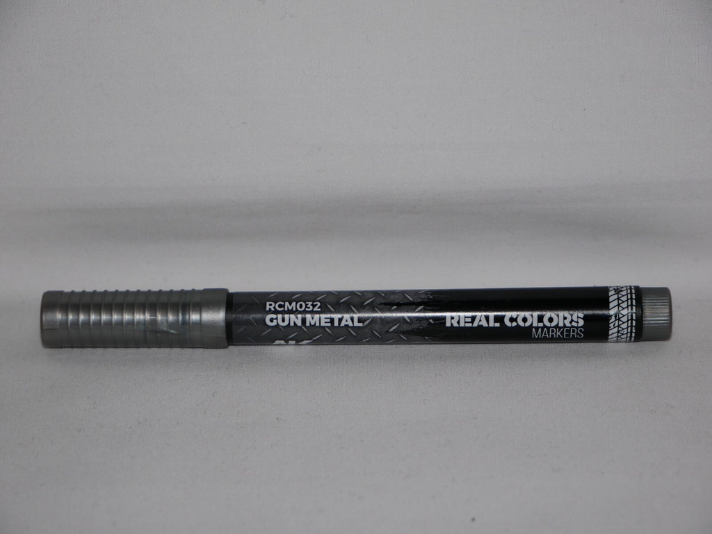 AK Interactive Real Colors Acrylic Fast Drying Marker Pens Gun Metal - RCM032