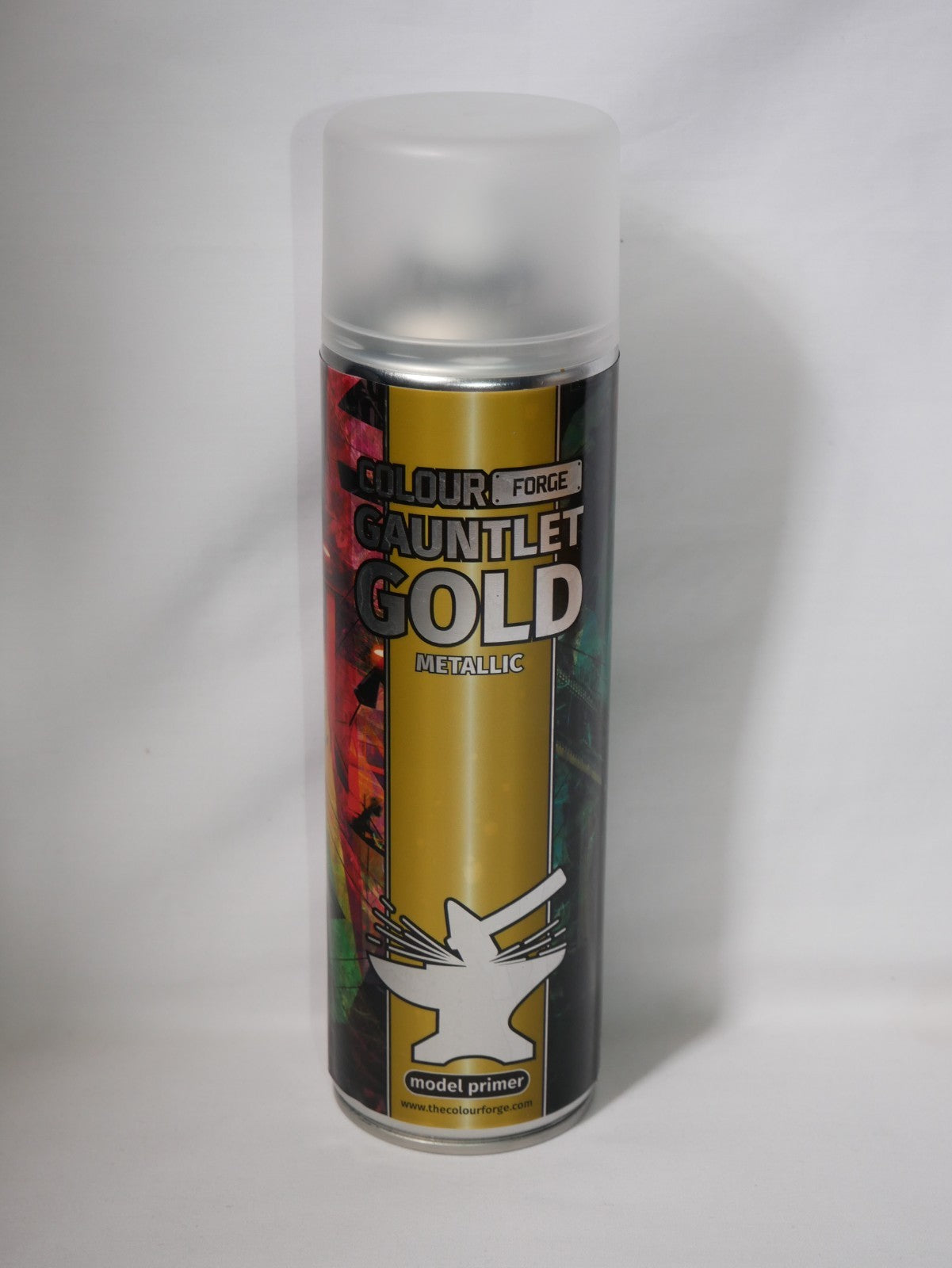 The Colour Forge Gauntlet Gold Metallic Model Primer 500ml Aerosol Spray Can