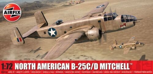 Airfix 1:72 North American B-25C/D Mitchell Model Kit Skill Level 3 - A06015A