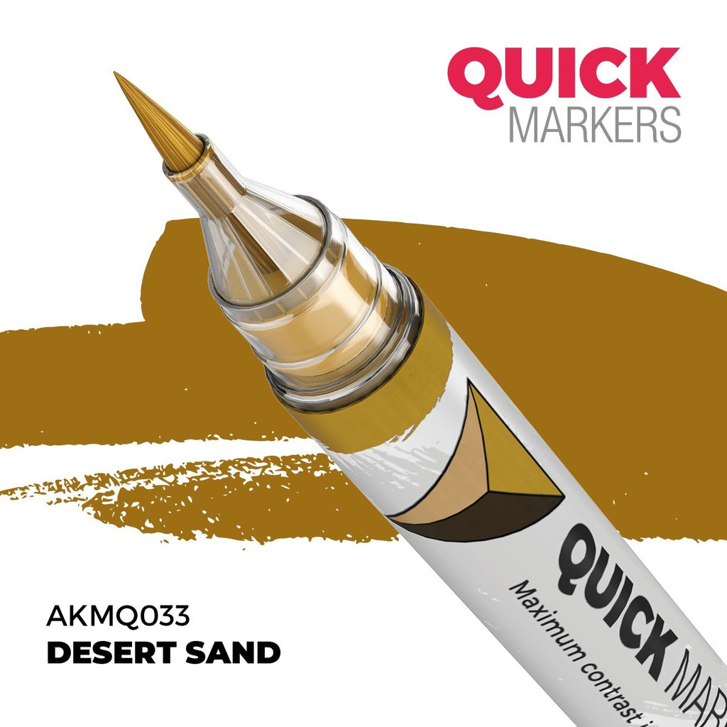 AK Interactive Acrylic Quick Gen Markers For Tabletop Wargaming Desert Sand - AKMQ033