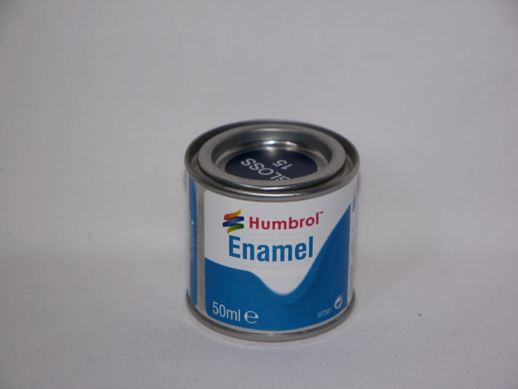 Humbrol Modelling Enamel Paints Gloss Midnight Blue No 15 (50ml) Tub - AQ0015