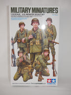 Tamiya Military Miniatures 1:35 Scale WWII US Infantry Scout Figures Set - 35379