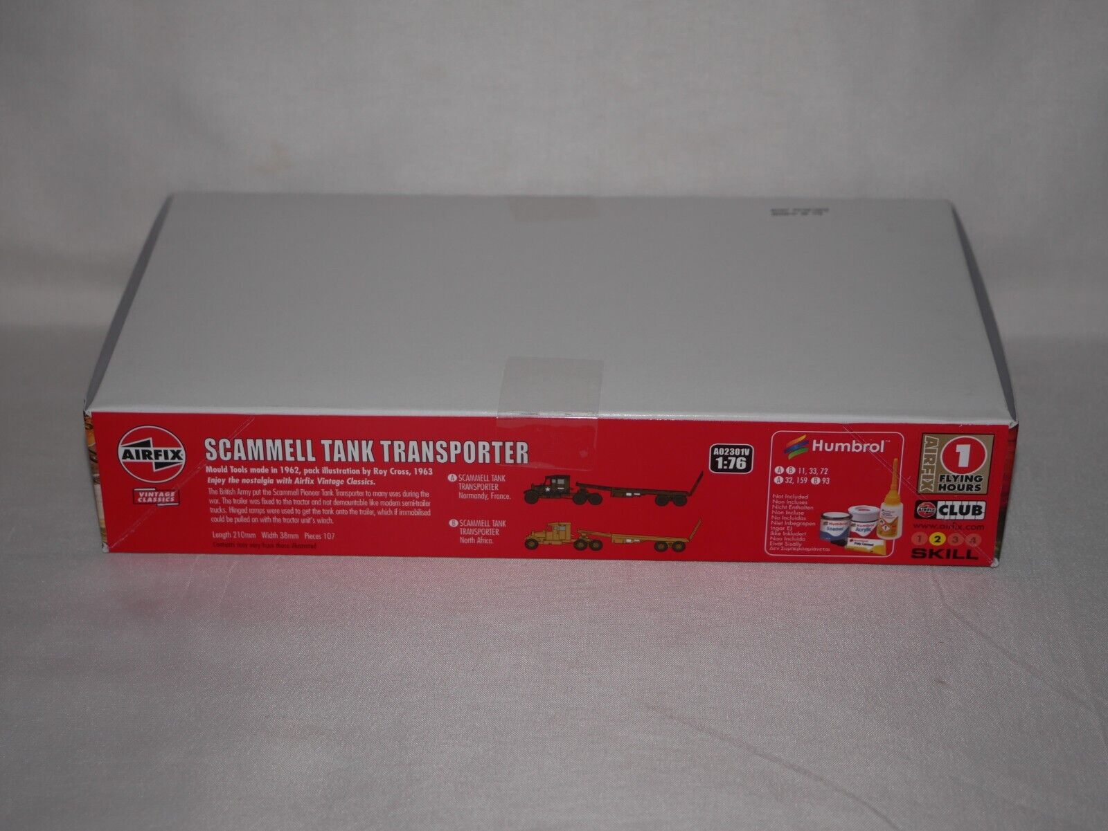 Airfix Vintage Classics 1:76 Scammell Tank Transporter Kit Skill Level 2 A02301V
