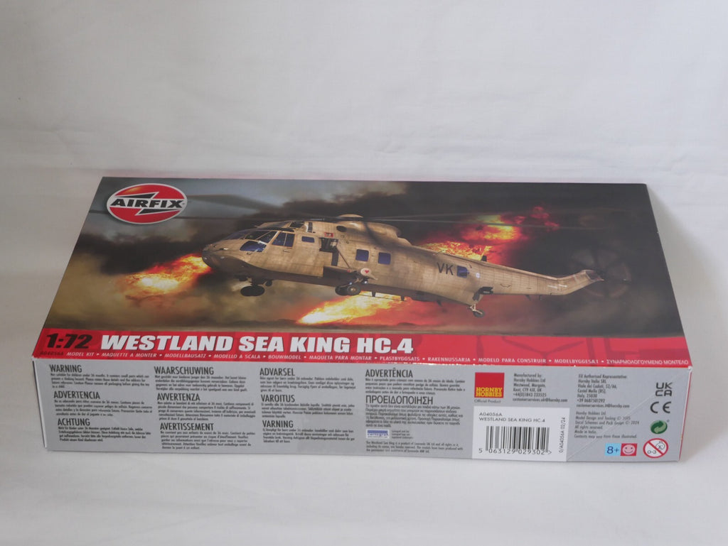 Airfix 1:72 Scale Westland Sea King HC.4 Helicopter Kit Skill Level 1 - A04056A