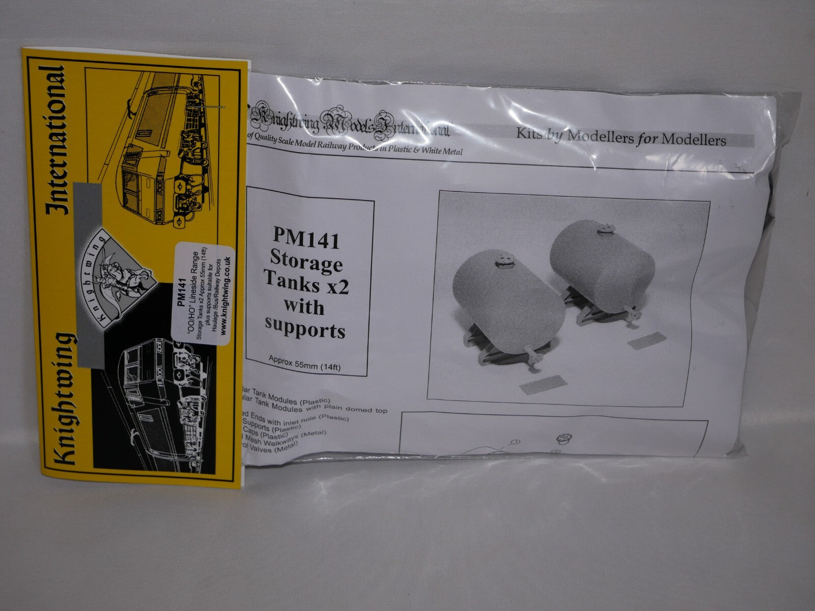 Knightwing "OO/HO" Lineside Range Storage Tanks X2 Approx 55mm (14ft) - PM141