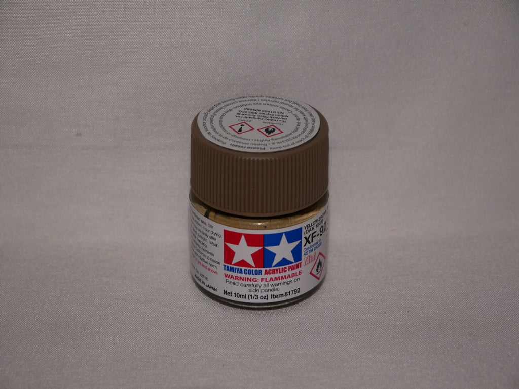 Tamiya Color Acrylic Model Paint Mini XF-92 Yellow Brown DAK 1941 10ml Jar 81792