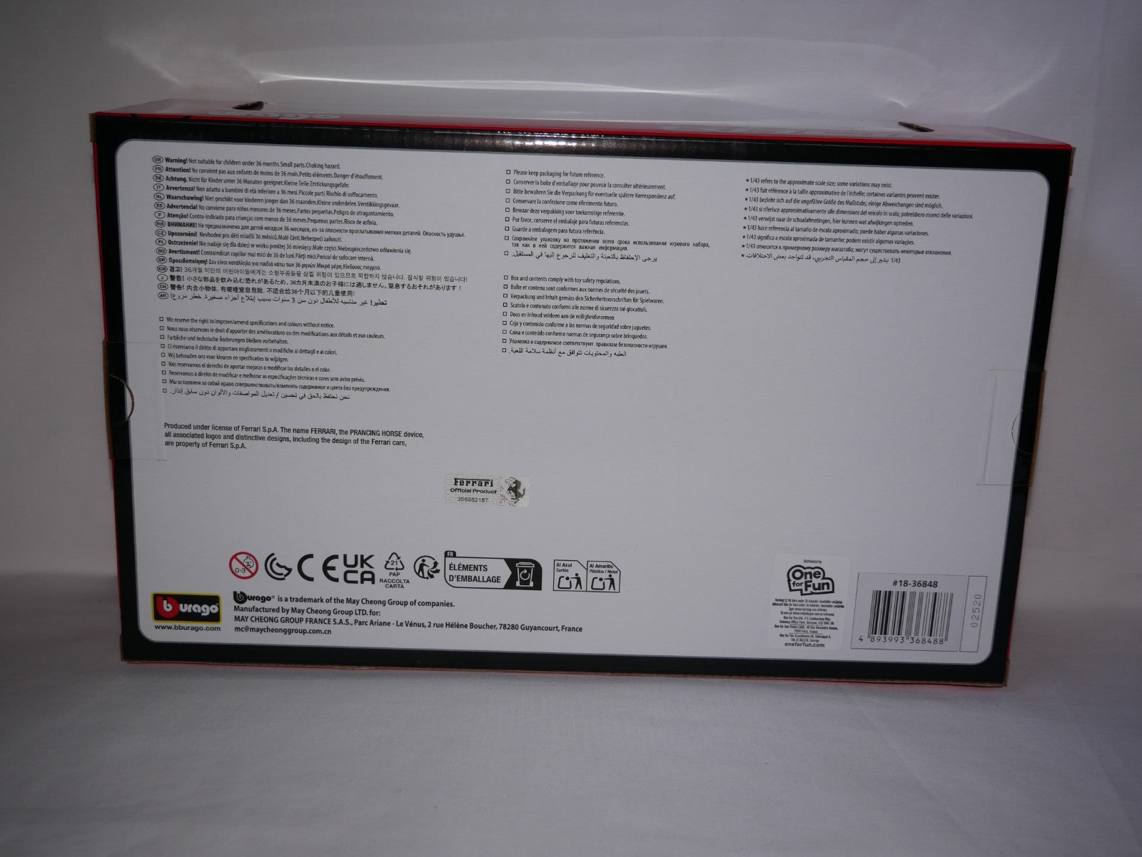 Burago 1:43 Scuderia Ferrari F1 Charles Leclerc Highlights 4 Car Set - #18-36848