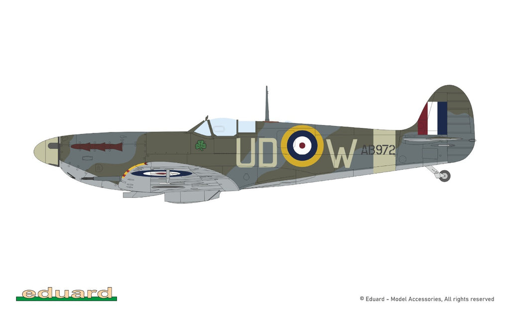 Eduard 1:72 Scale WWII Supermarine Spitfire Mk.Vb Mid ProfiPACK Edition - 70206