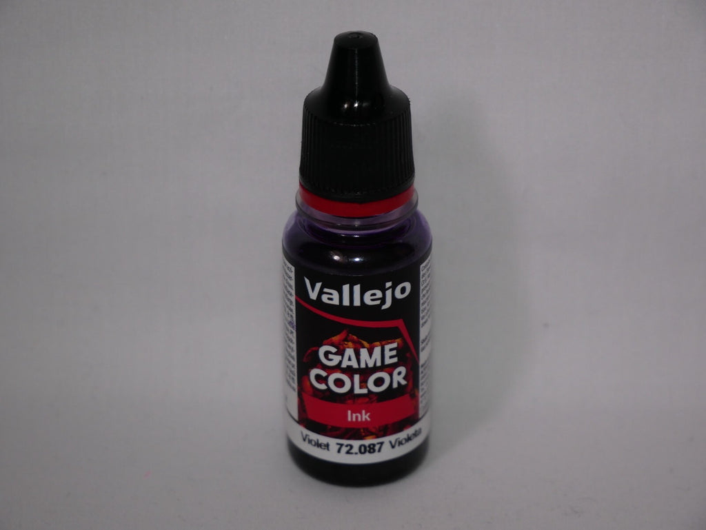 Vallejo Game Color Acrylic Ink Range Violet 18ml/0.6 fl oz Dropper Bottle 72.087