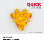 AK Interactive Acrylic Quick Gen Markers For Tabletop Games Warm Yellow - AKMQ005
