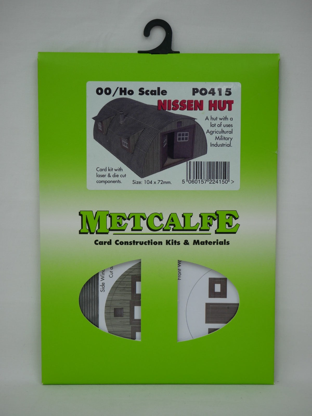 Metcalfe Card Construction Kits OO/HO Scale Prefabricated Nissen Hut Kit - PO415