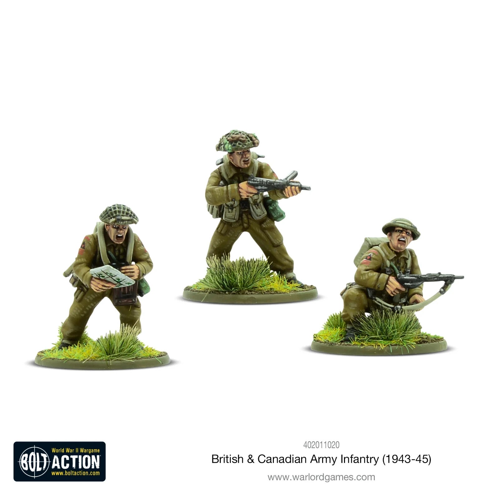 Warlord Games Bolt Action 1:56 WWII British & Canadian Army Infantry - 402011020