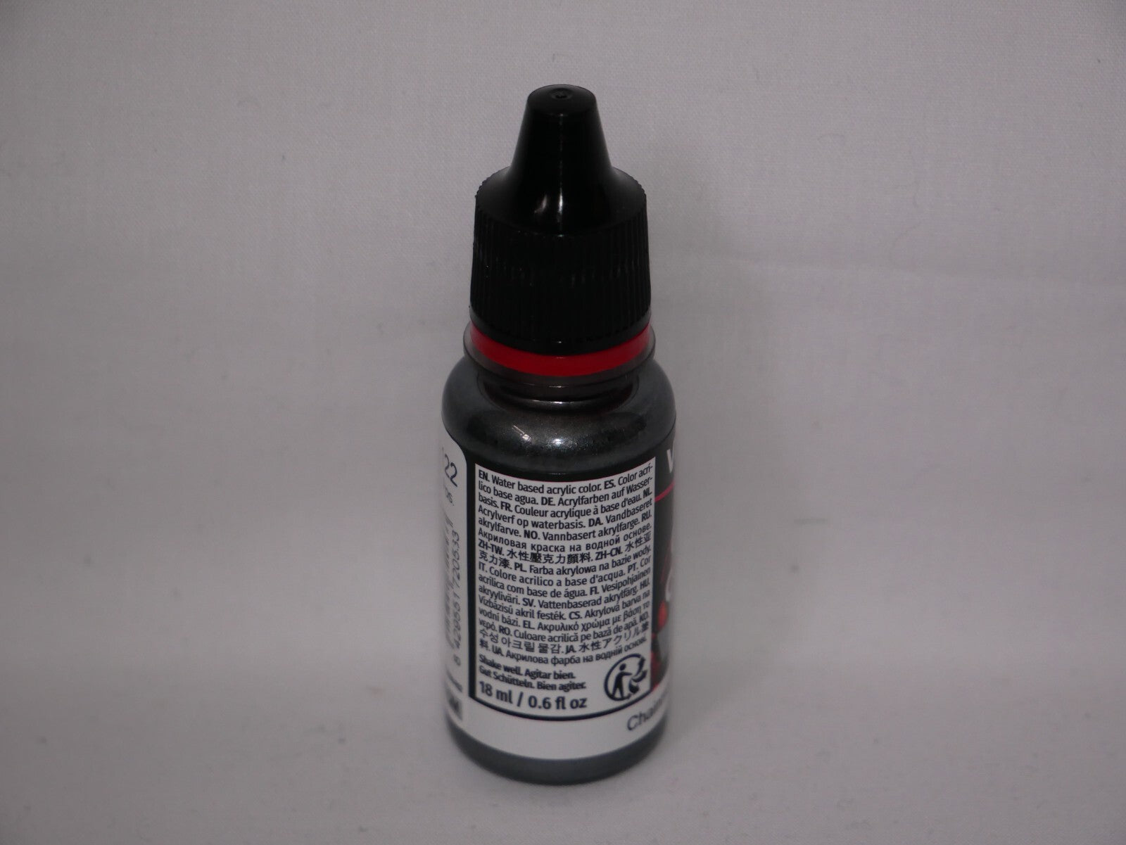 Vallejo Game Color Acrylic Metallics Chainmail Silver 18ml Dropper Bottle 72.053