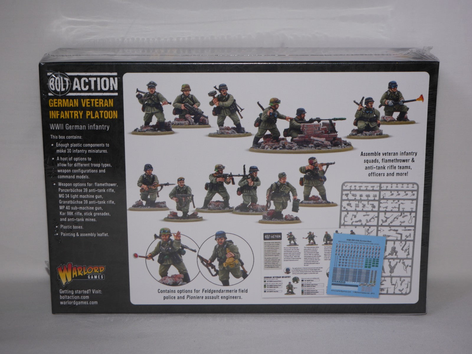 Warlord Games Bolt Action 1:56 WWII German Veteran Infantry Platoon - 402013103
