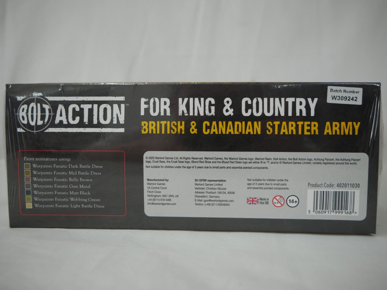 Warlord Games Bolt Action 1:56 Scale (28mm) For King & Country British & Canadian Starter Army Set - 402011030