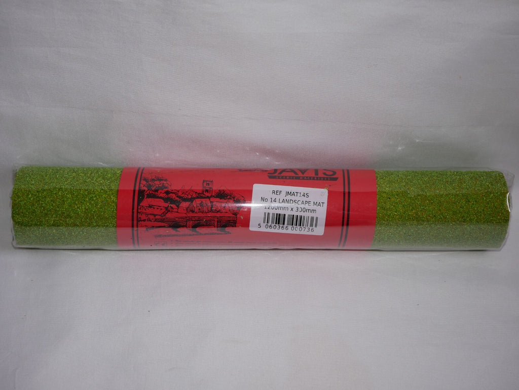Javis scenics "OO/HO" No 14 Light Green Landscape Mat 1200mm x 300mm JMAT14S