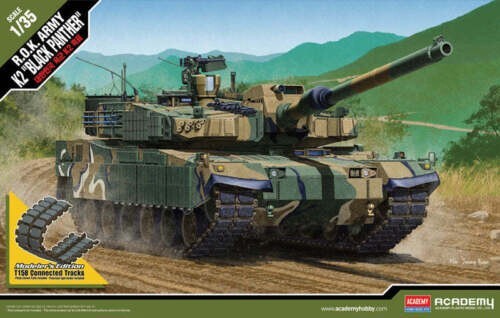 Academy Hobby Model 1:35 Scale R.O.K Army K2 Black Panther Skill Level 4 - 13511