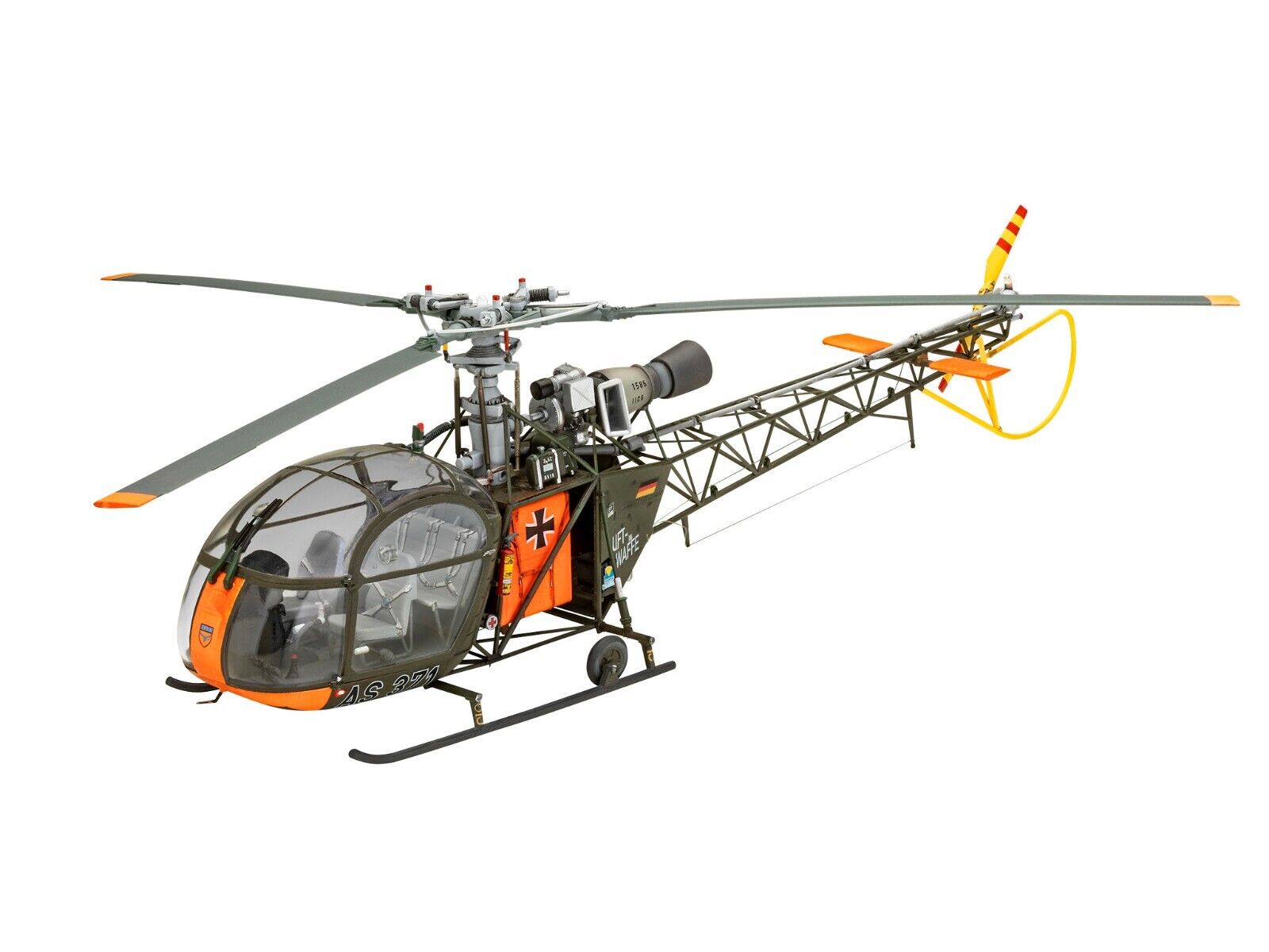 Revell 1:32 Aérospatiale Alouette II Model Helicopter Kit Skill Level 4 - 03804