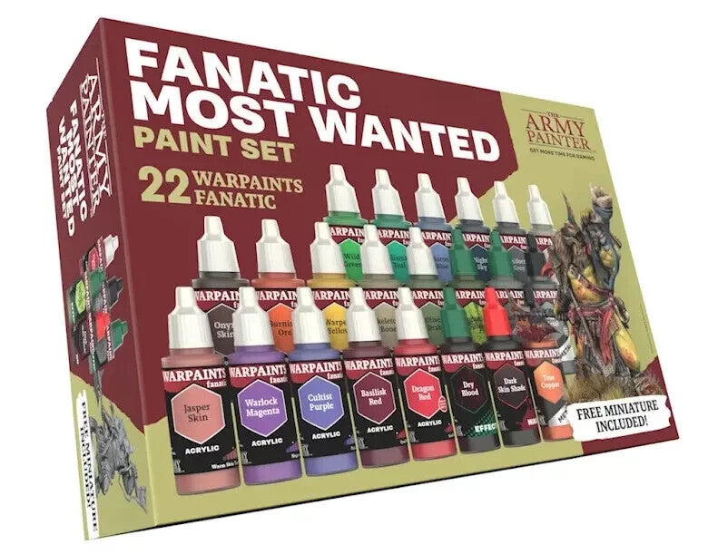 The Army Painter Warpaints Fanatic Most Wanted  Paint Set (22 Colours) - WP8071