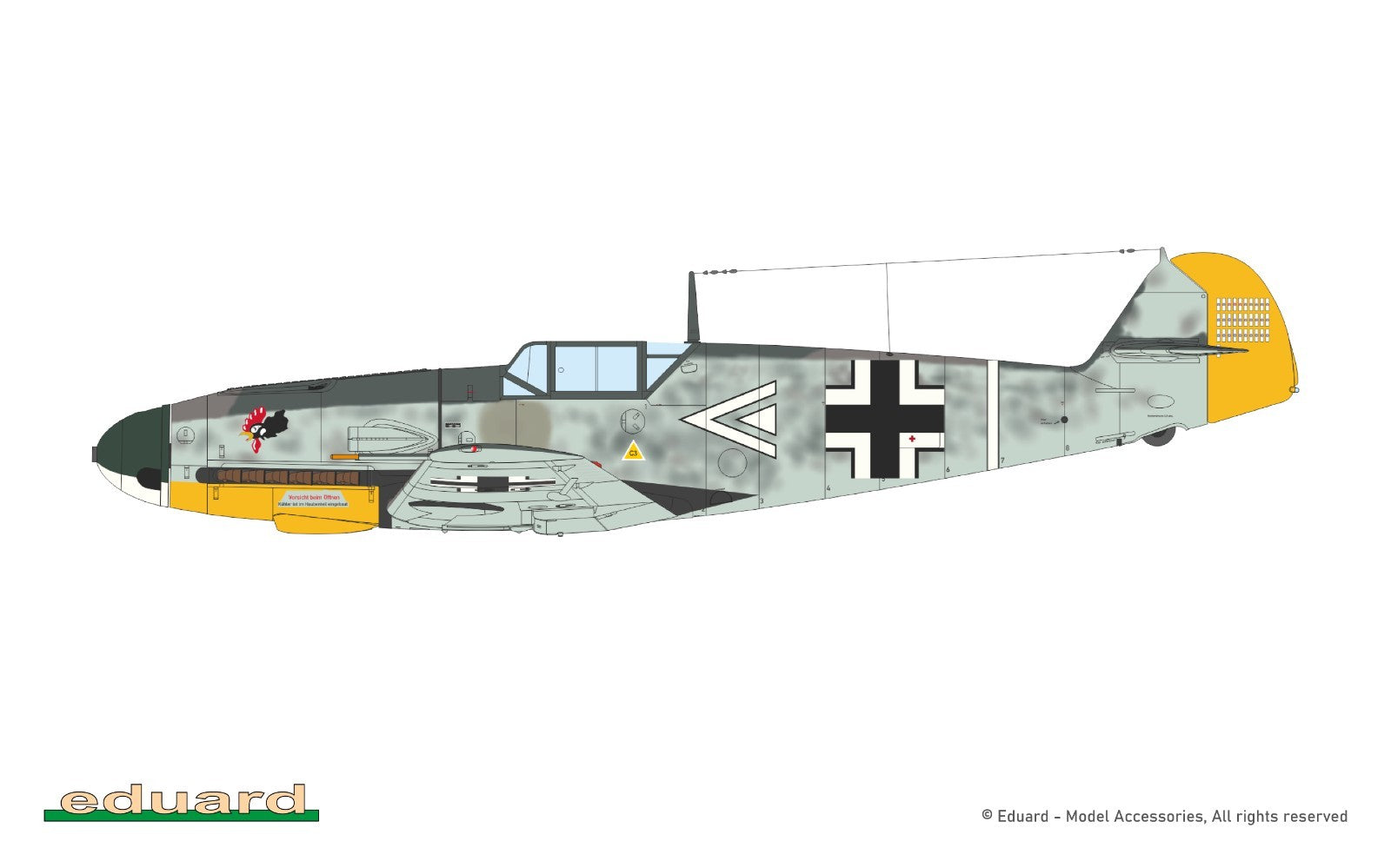 Eduard 1:48 Scale WWII Messerschmitt Bf 109F-2 Weekend Edition Model Kit - 84212