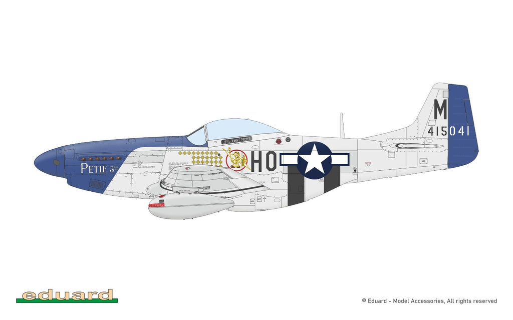Eduard 1:72 Scale North American P-51D Mustang ProfiPACK Edition Model Kit 70173