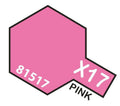 Tamiya Color Acrylic Modeling Paint Mini X-17 Pink 10ml (1/3oz) Glass Jar 81517