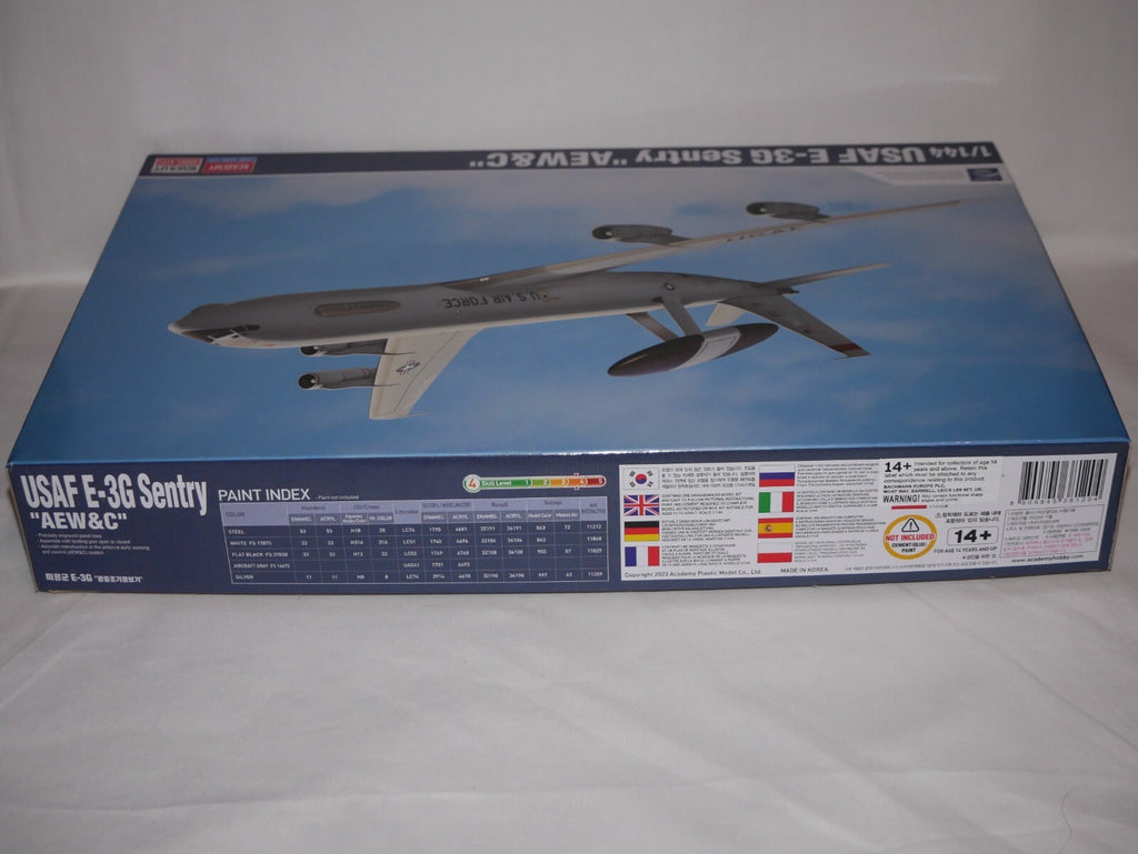 Academy Model Kits 1:144 USAF Boeing E-3G Sentry "AEW&C" Skill Level 4 - 12629