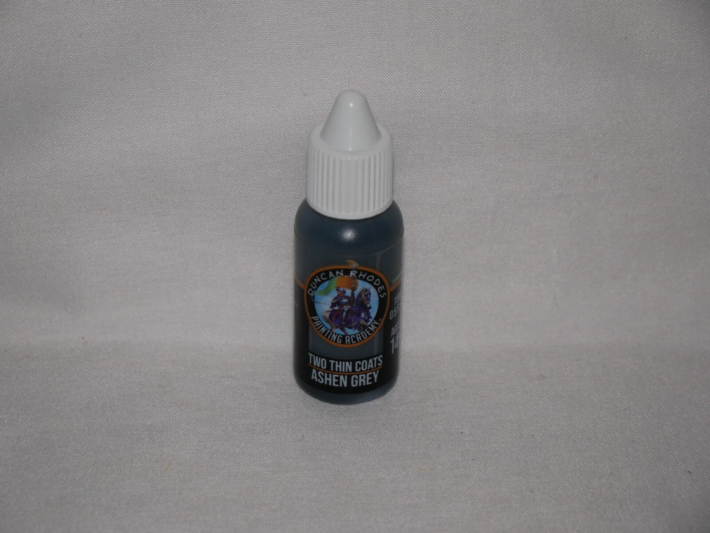 Duncan Rhodes Painting Academy 'Two Thin Coats' Ashen Grey 15ml Bottle - 10085