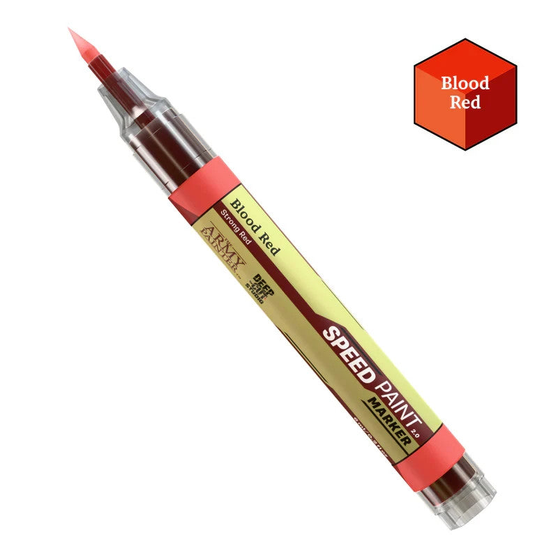 The Army Painter Speedpaint 2.0 Felt Tip Tech Acrylic Marker Blood Red - SM1034