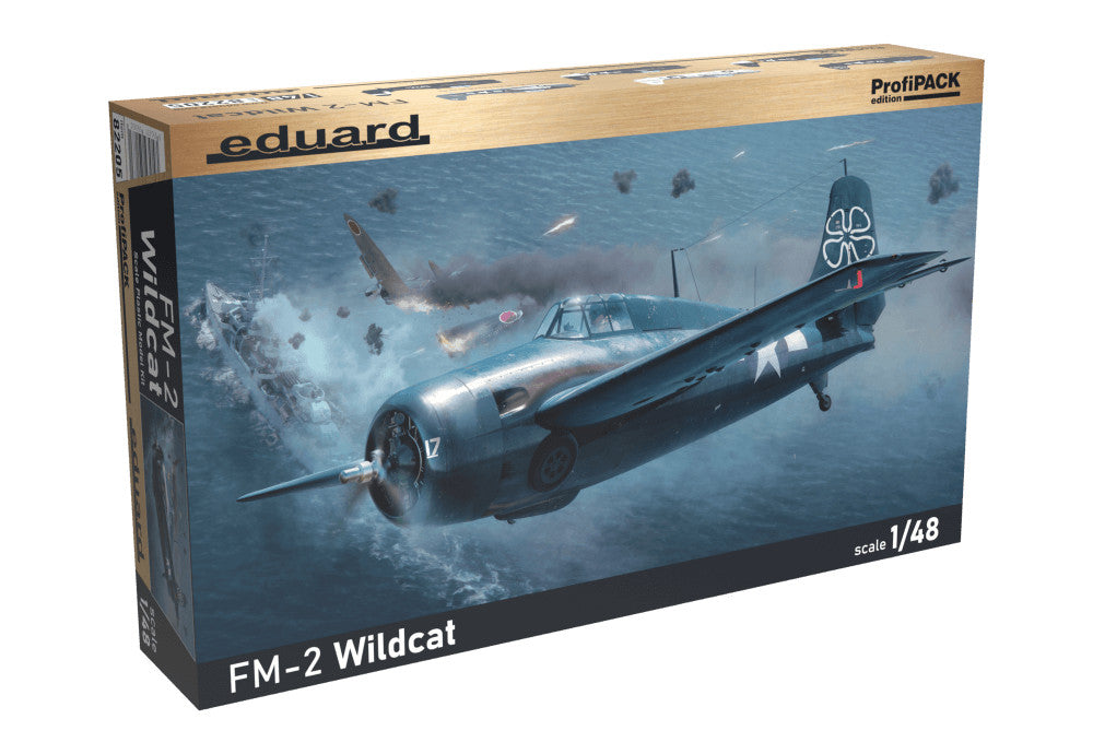Eduard 1:48 Scale WWII Grumman FM-2 Wildcat ProfiPACK Edition Model Kit - 82205