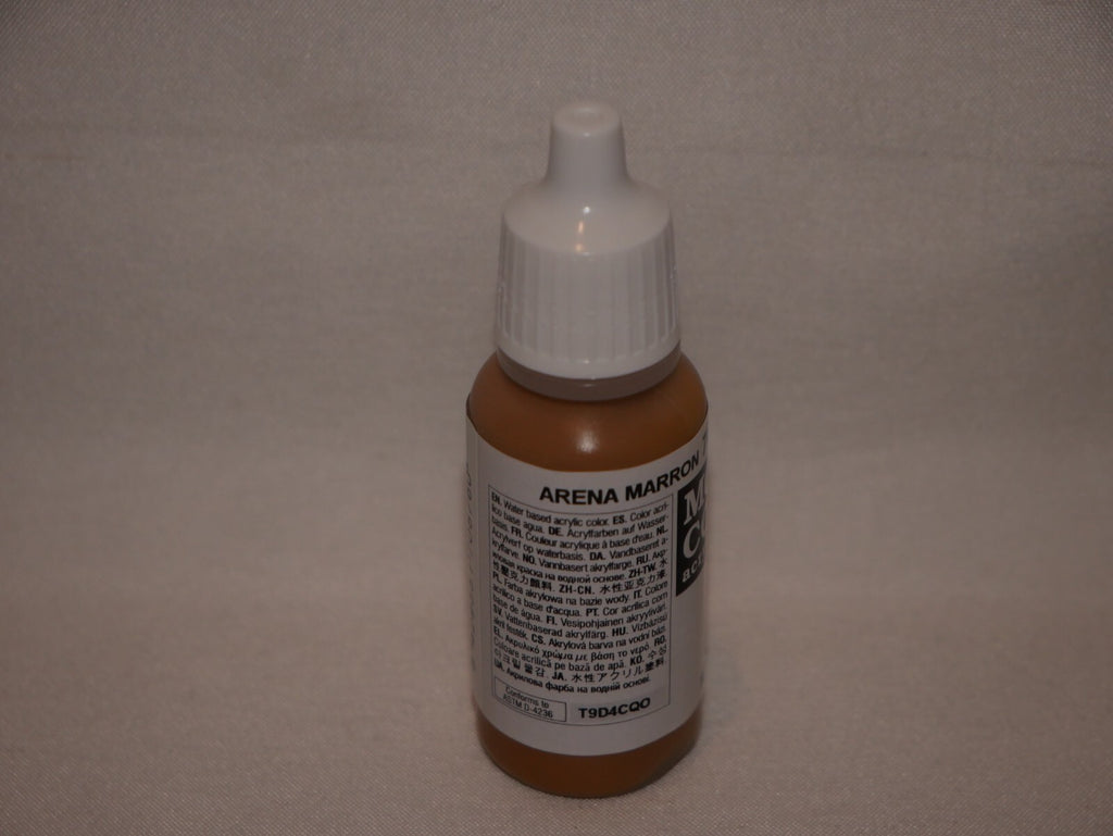 Vallejo Model Color Brown Sand Acrylic 17ml/0.57 fl oz Dropper Bottle - 70.876