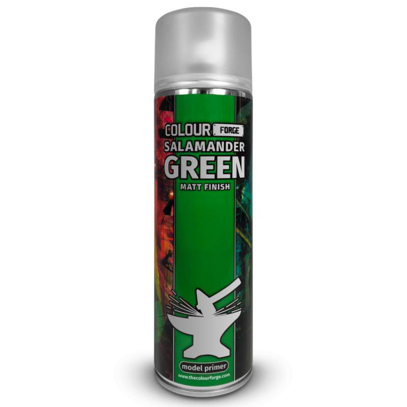 Colour Forge Salamander Green Matt Finish Model Primer 500ml Aerosol Spray Can