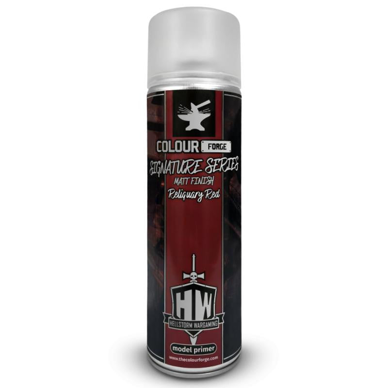 Colour Forge Signature Series Reliquary Red Matt Finish Model Primer 500ml Can