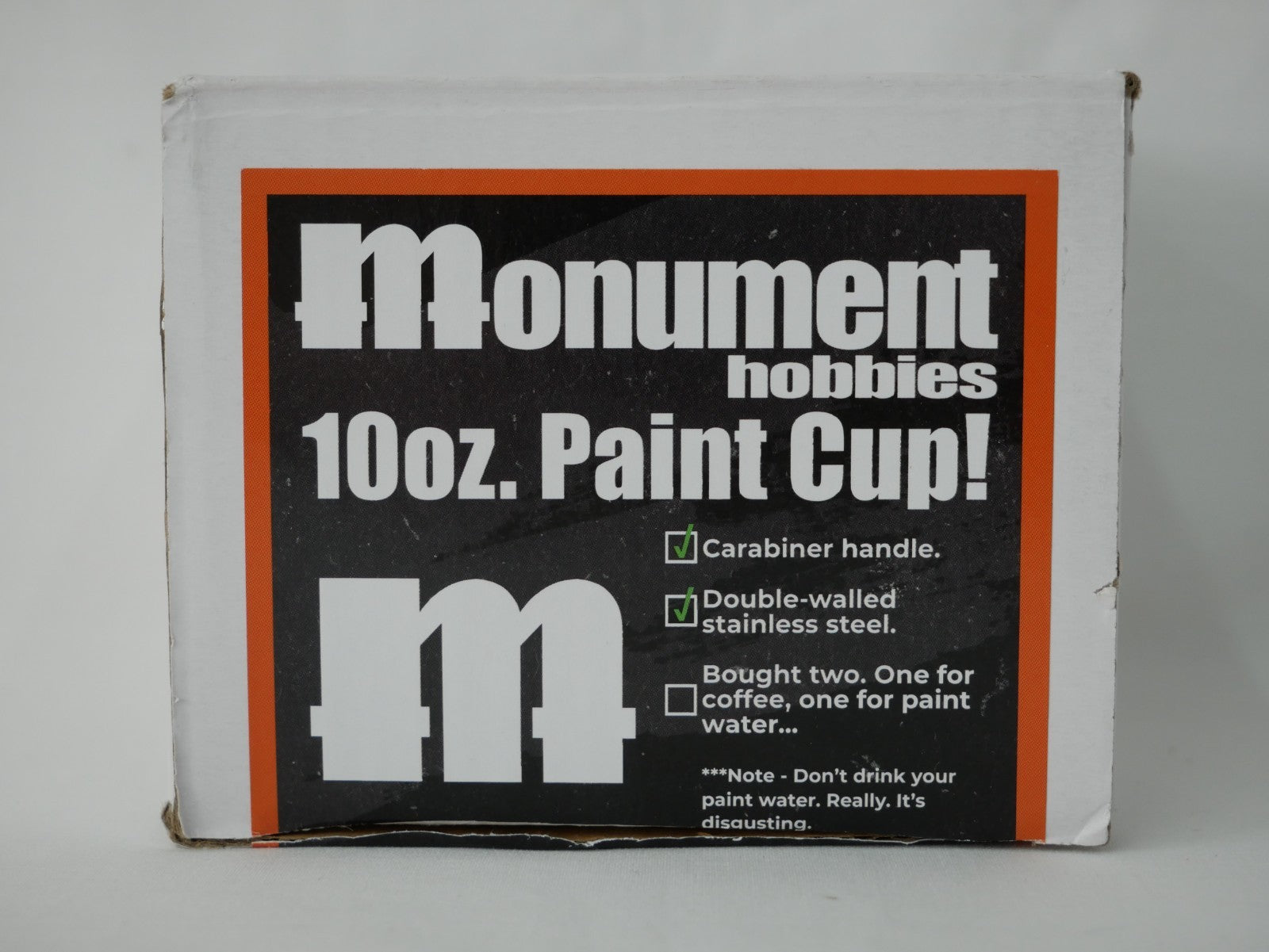 Monument Hobbies 10oz Double Walled Stainless Steel Wargaming Paint Cup - MTL-CUP
