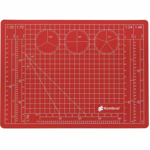 Humbrol A4 Size Cutting Mat With Scale Markings For Model Kit Building (AG9155)